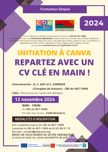 Formation Emploi : Créez votre CV avec Canva Image 1