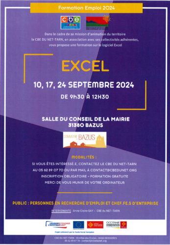 Formation pour les acteurs économiques - Excel Image 1