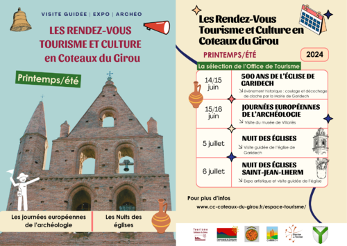 Les rendez-vous Tourisme et Culture en Coteaux du Girou Image 1