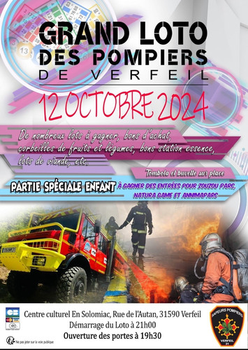 Grand loto des pompiers de Verfeil Image 1