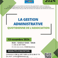 Formation Gestion administrative pour les bénévoles ...